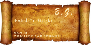Bodnár Gilda névjegykártya